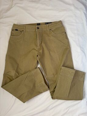🔥 KÜHL RYDR Vintage Patina Dye Pants | Tan Khaki Utility | 38x30 | Gorpcore